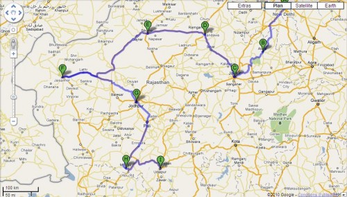 Itinéraire Rajasthan - Option 2.JPG
